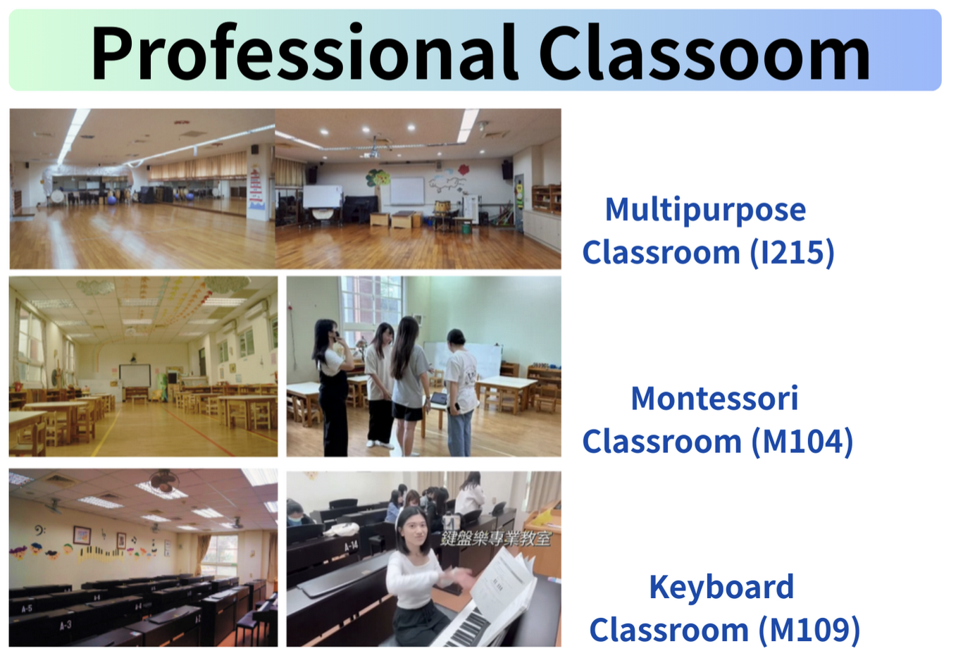 professional classrooms